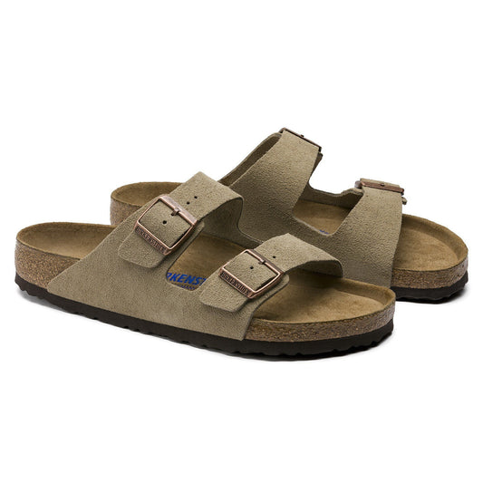 Arizona | Soft Footbed | Suede | Taupe - sandals - Birkenstock