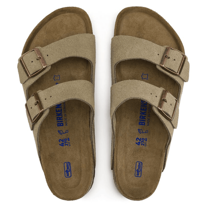 Arizona | Soft Footbed | Suede | Taupe - Sandals - Birkenstock