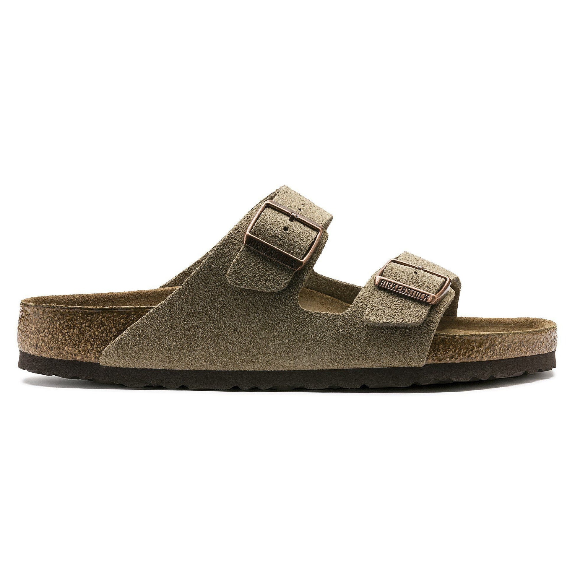 Arizona | Soft Footbed | Suede | Taupe - sandals - Birkenstock