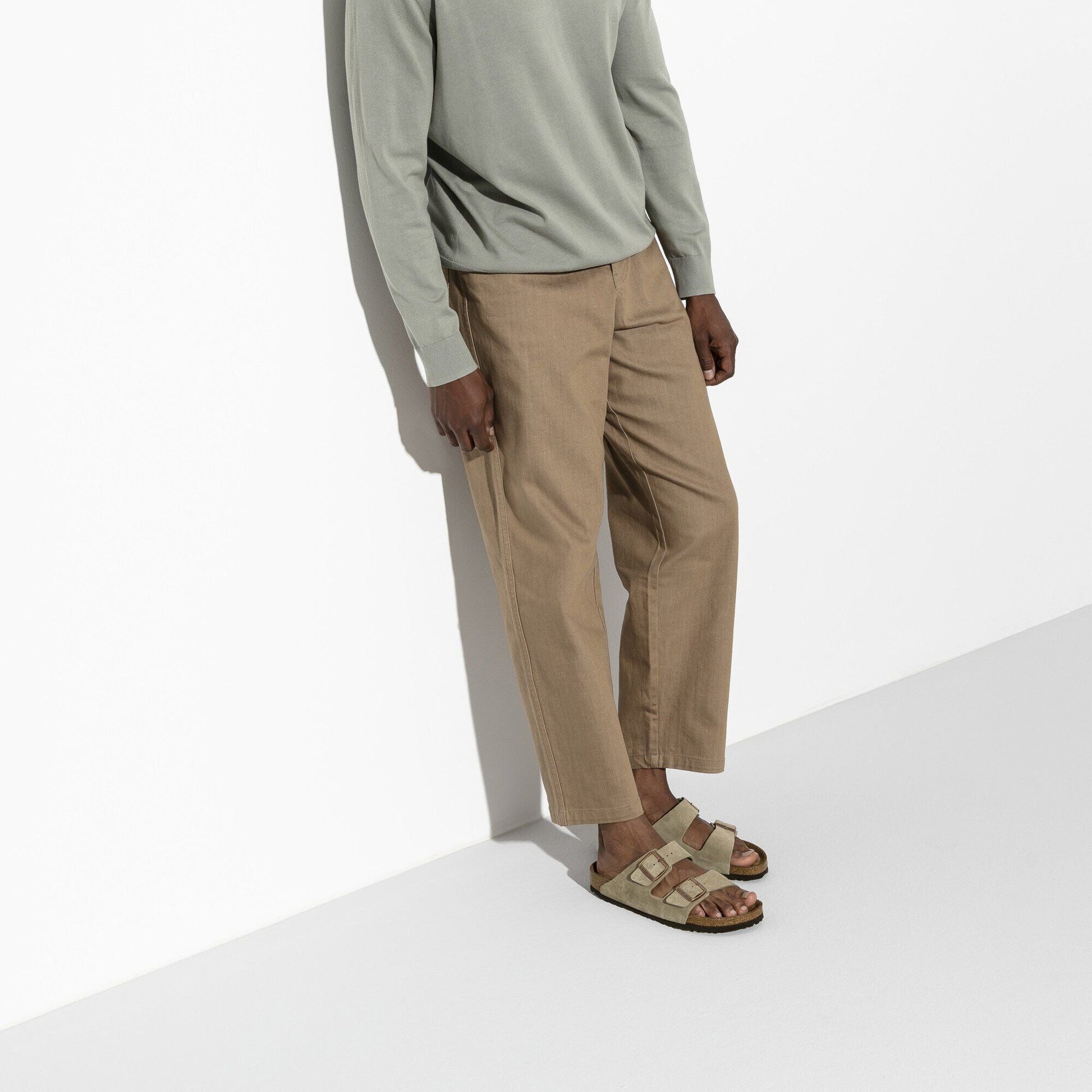 Arizona | Soft Footbed | Suede | Taupe - sandals - Birkenstock