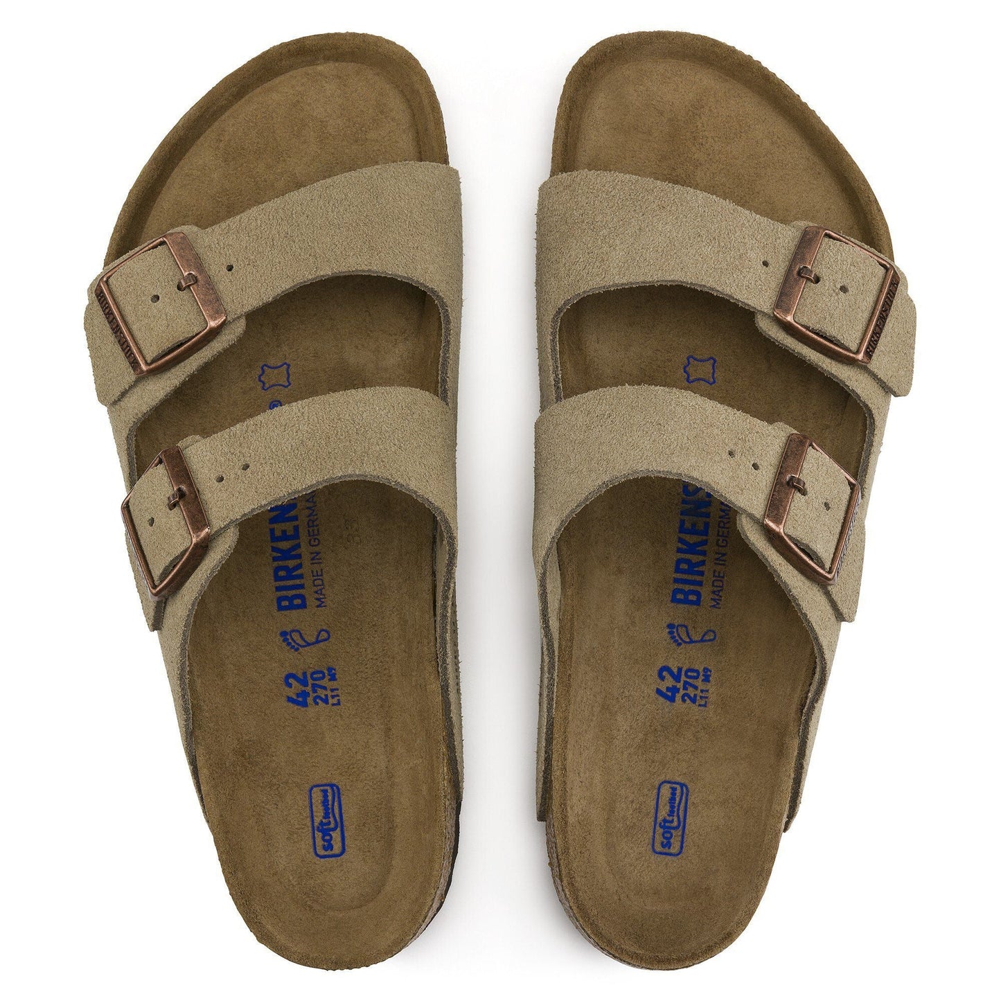 Arizona | Soft Footbed | Suede | Taupe - sandals - Birkenstock
