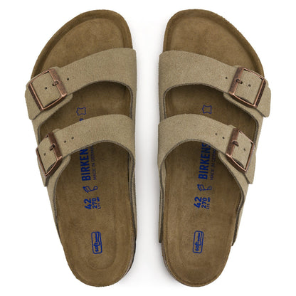 Arizona | Soft Footbed | Suede | Taupe - sandals - Birkenstock