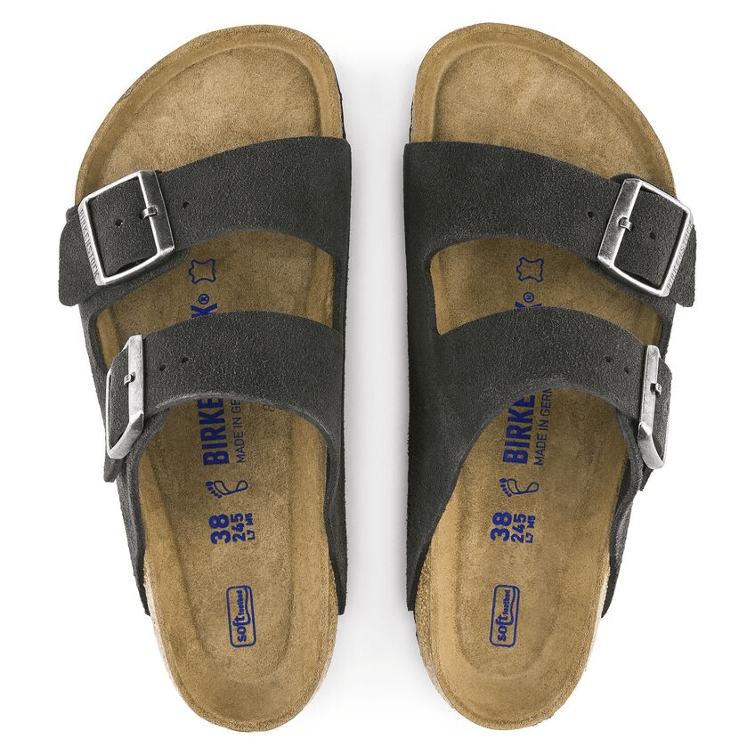 Arizona | Soft Footbed | Suede | Velvet Gray - Sandals - Birkenstock