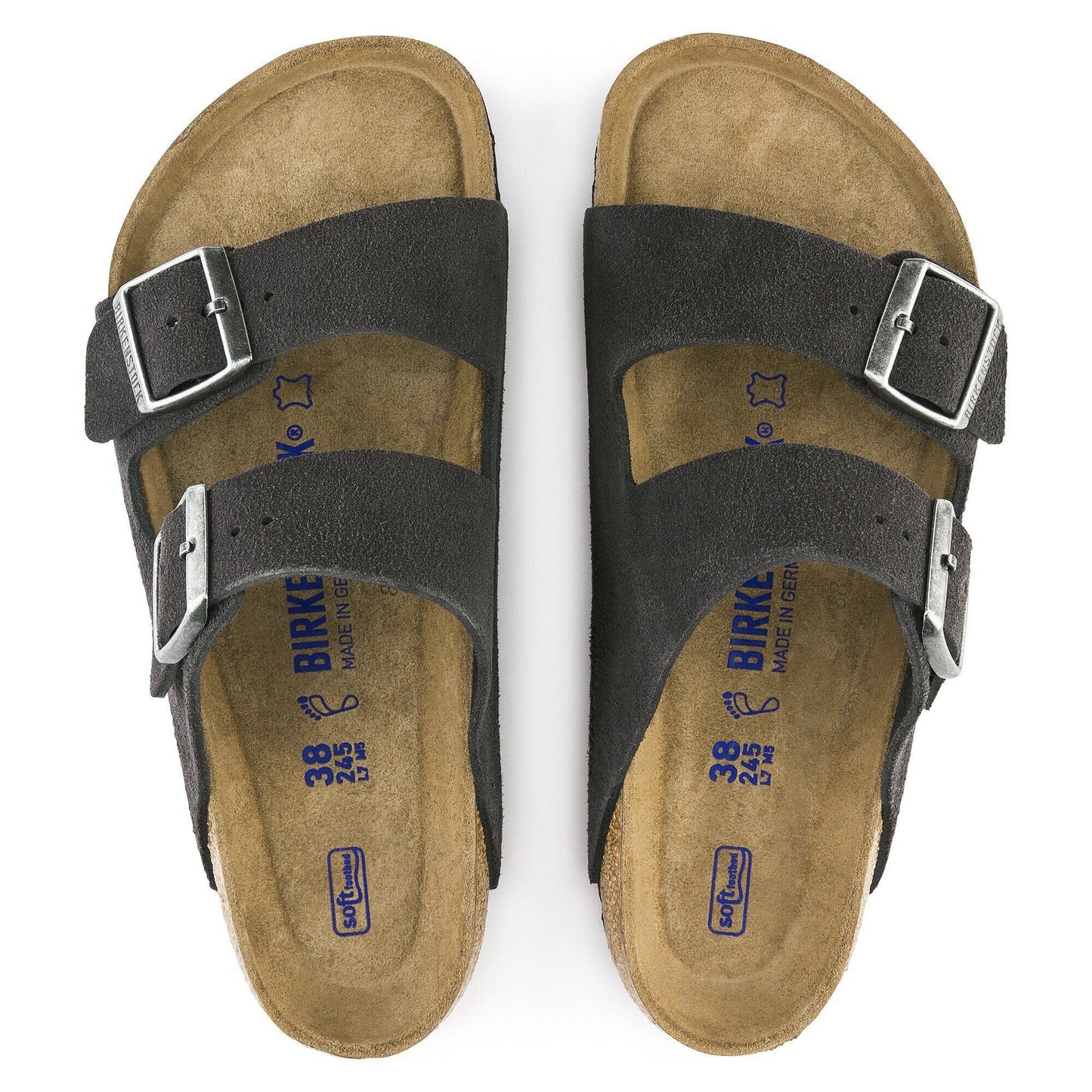 Arizona | Soft Footbed | Suede | Velvet Gray - sandals - Birkenstock