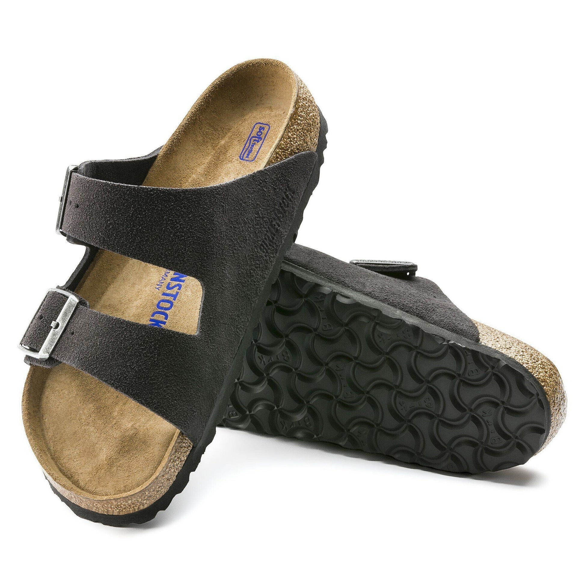 Arizona | Soft Footbed | Suede | Velvet Gray - sandals - Birkenstock