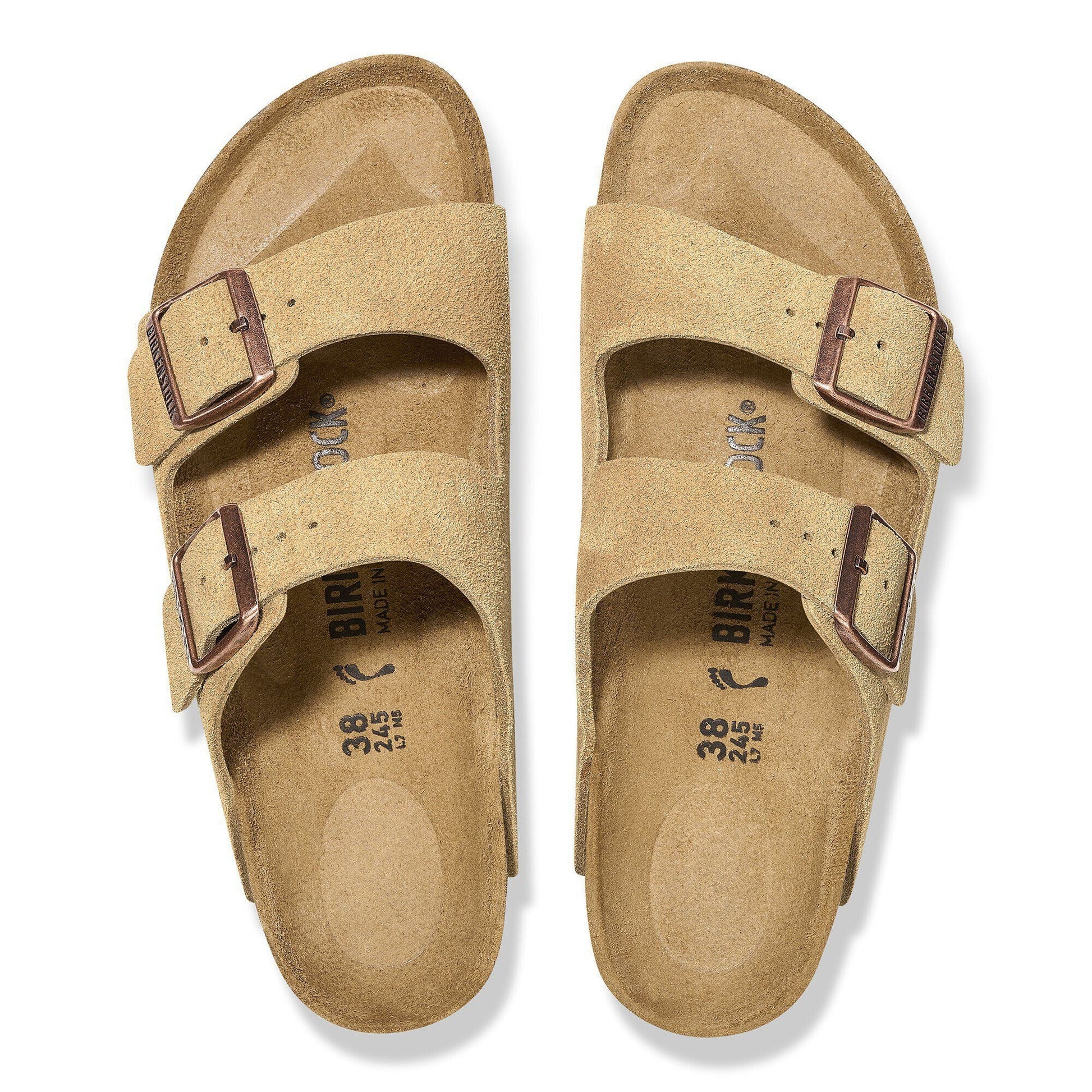 Arizona | Suede | Latte Cream - sandals - Birkenstock