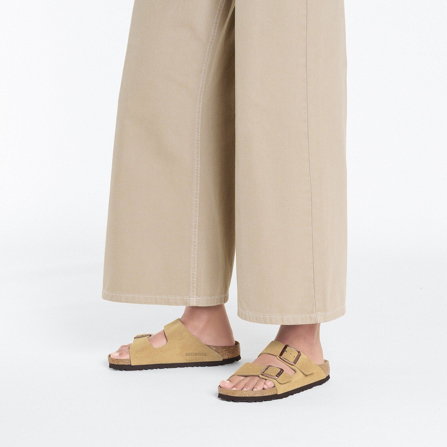 Arizona | Suede | Latte Cream - sandals - Birkenstock
