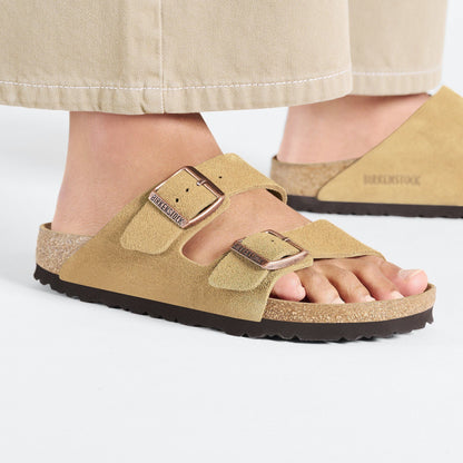 Arizona | Suede | Latte Cream - sandals - Birkenstock