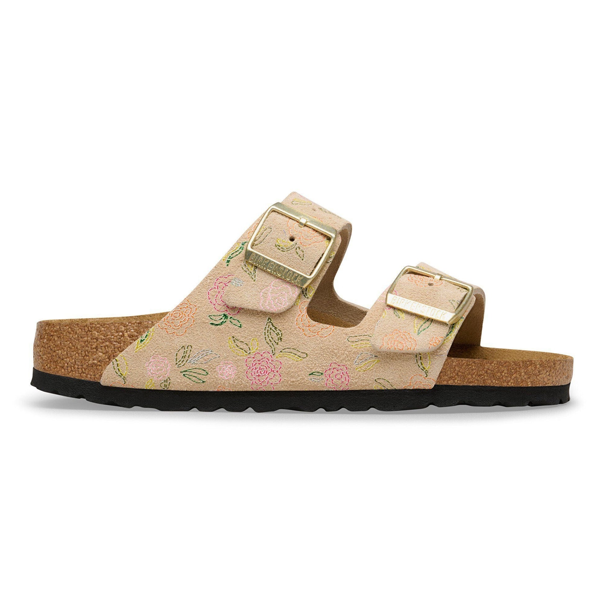 Arizona | Suede | Sandcastle Flower Print - sandals - Birkenstock