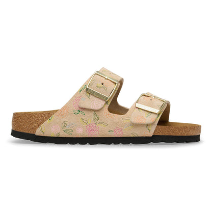 Arizona | Suede | Sandcastle Flower Print - sandals - Birkenstock