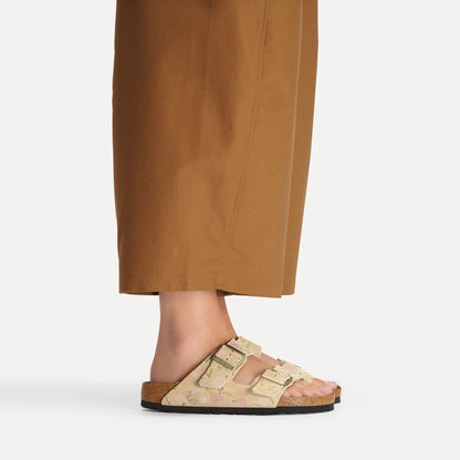 Arizona | Suede | Sandcastle Flower Print - sandals - Birkenstock