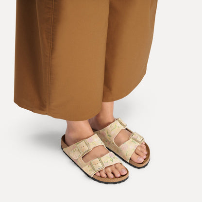 Arizona | Suede | Sandcastle Flower Print - sandals - Birkenstock