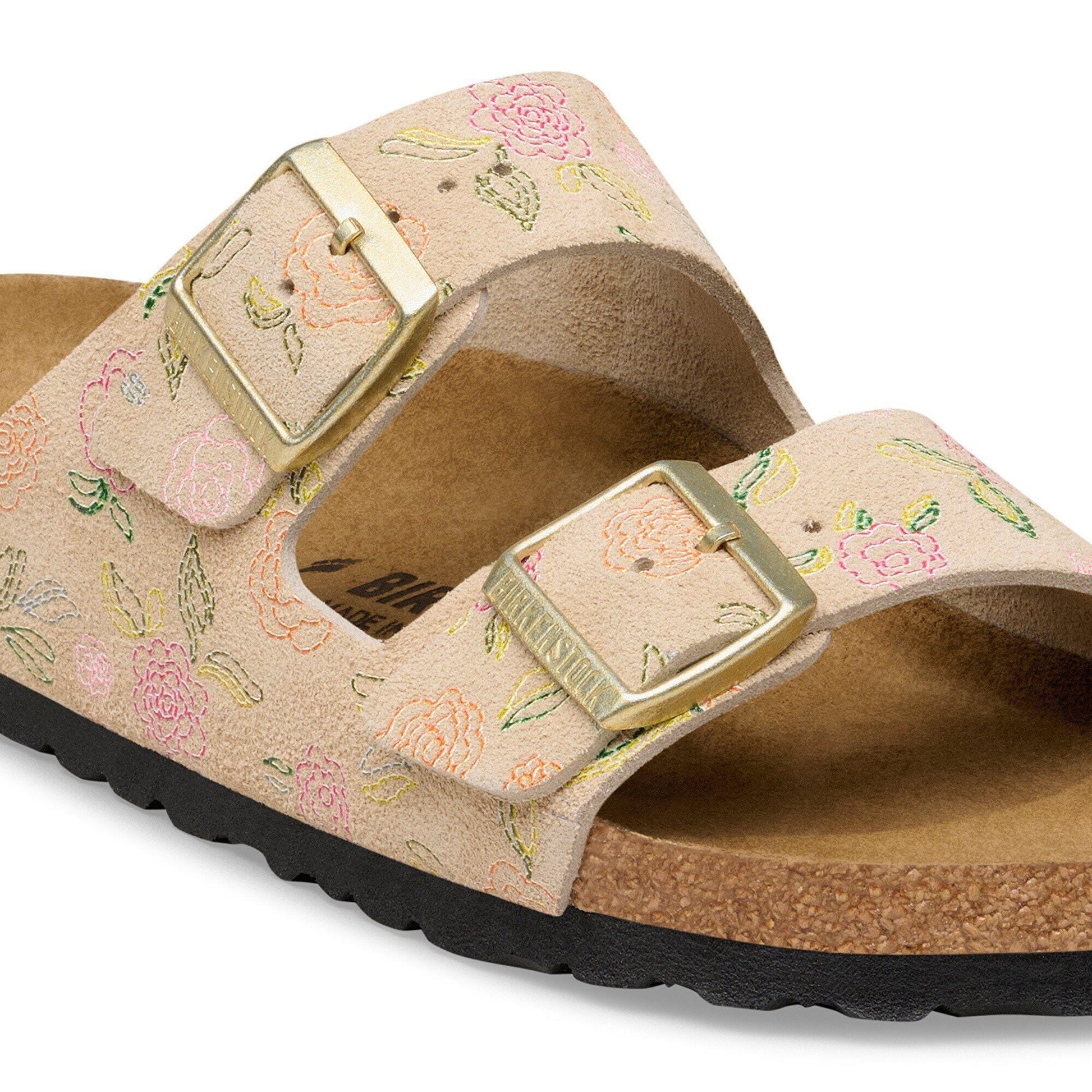Arizona | Suede | Sandcastle Flower Print - sandals - Birkenstock