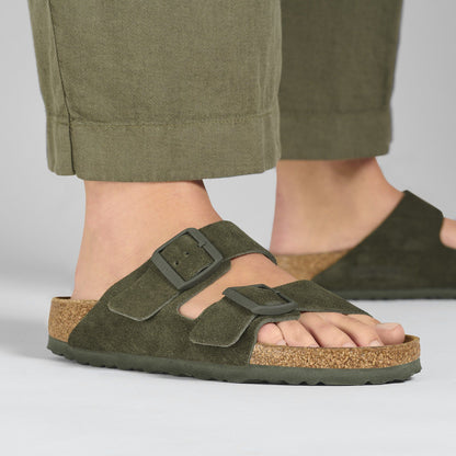 Arizona | Suede | Thyme - sandals - Birkenstock