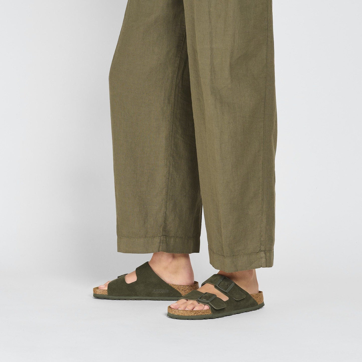Arizona | Suede | Thyme - sandals - Birkenstock