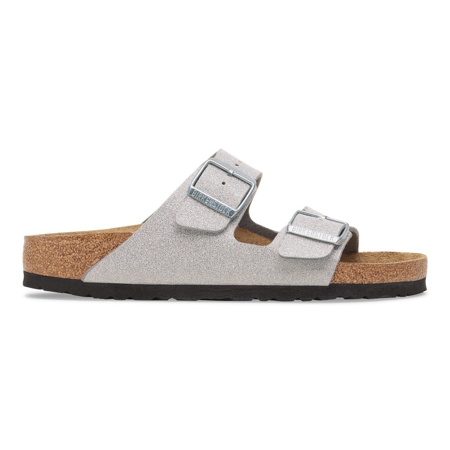 Arizona | Synthetics | Shiny Glitter Silver - sandals - Birkenstock
