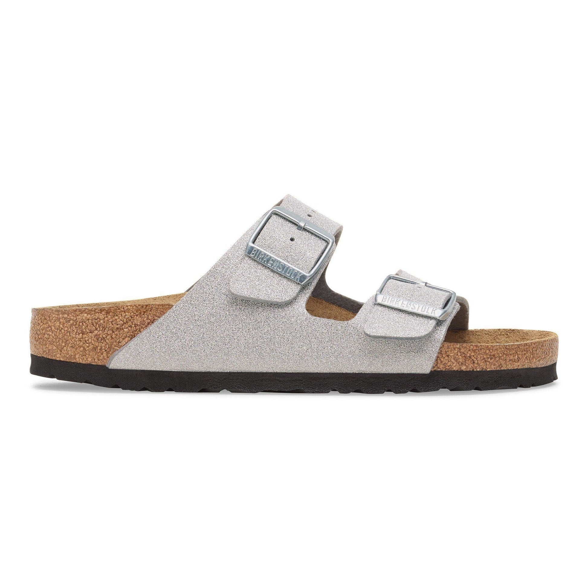 Arizona | Synthetics | Shiny Glitter Silver - sandals - Birkenstock