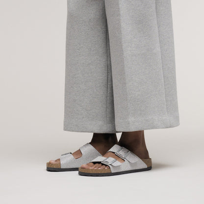 Arizona | Synthetics | Shiny Glitter Silver - sandals - Birkenstock