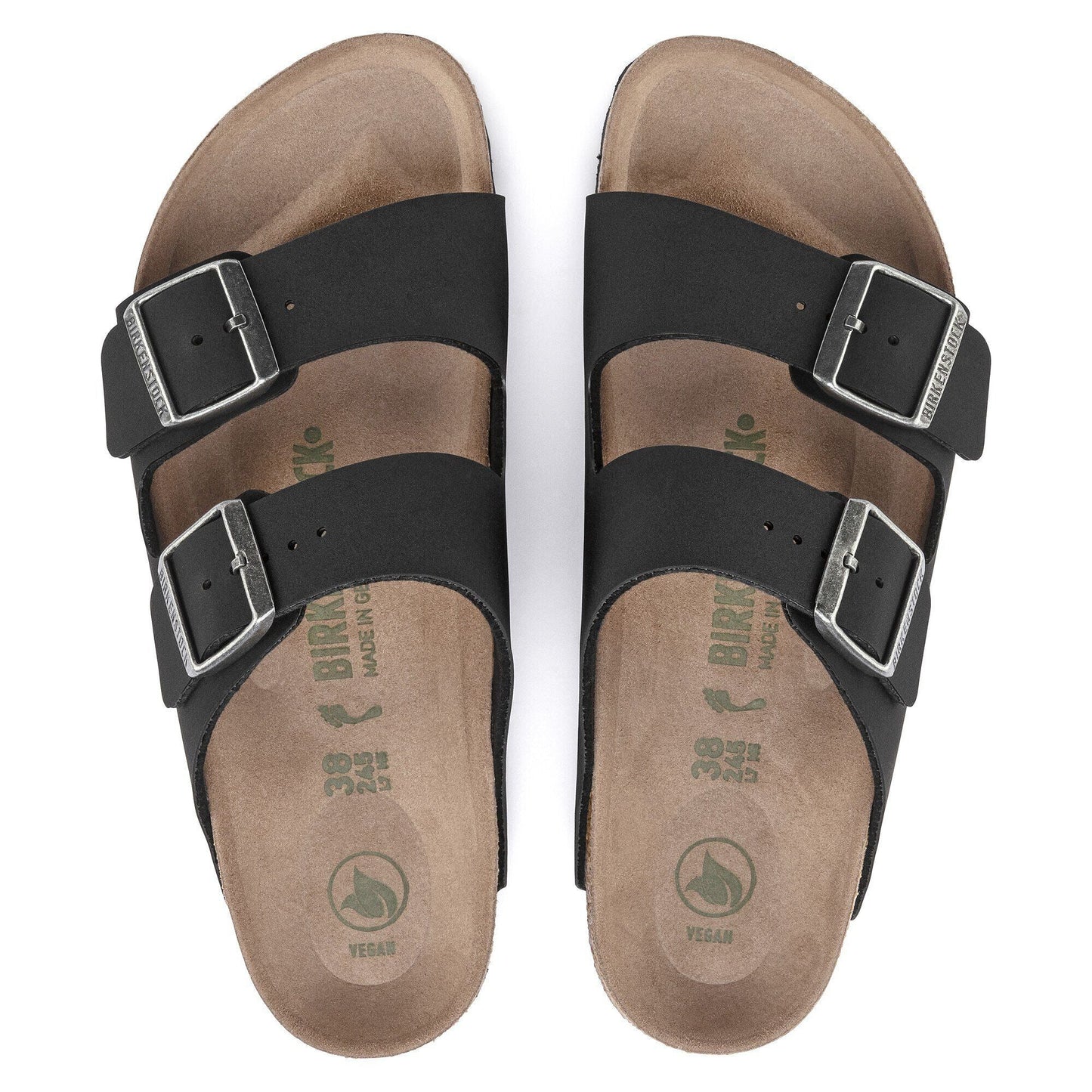 Arizona | Vegan | Birkibuc | Black - sandals - Birkenstock