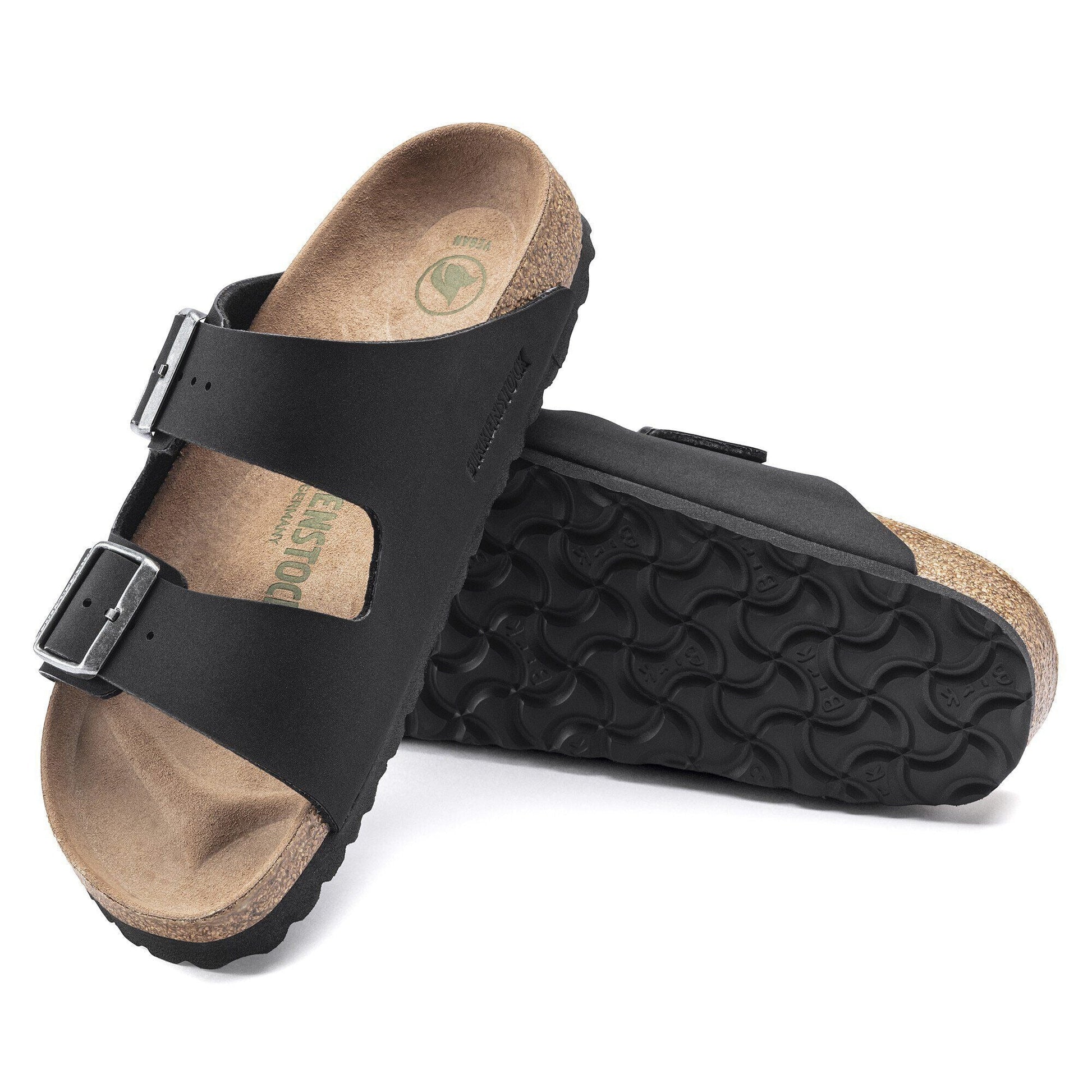 Arizona | Vegan | Birkibuc | Black - sandals - Birkenstock
