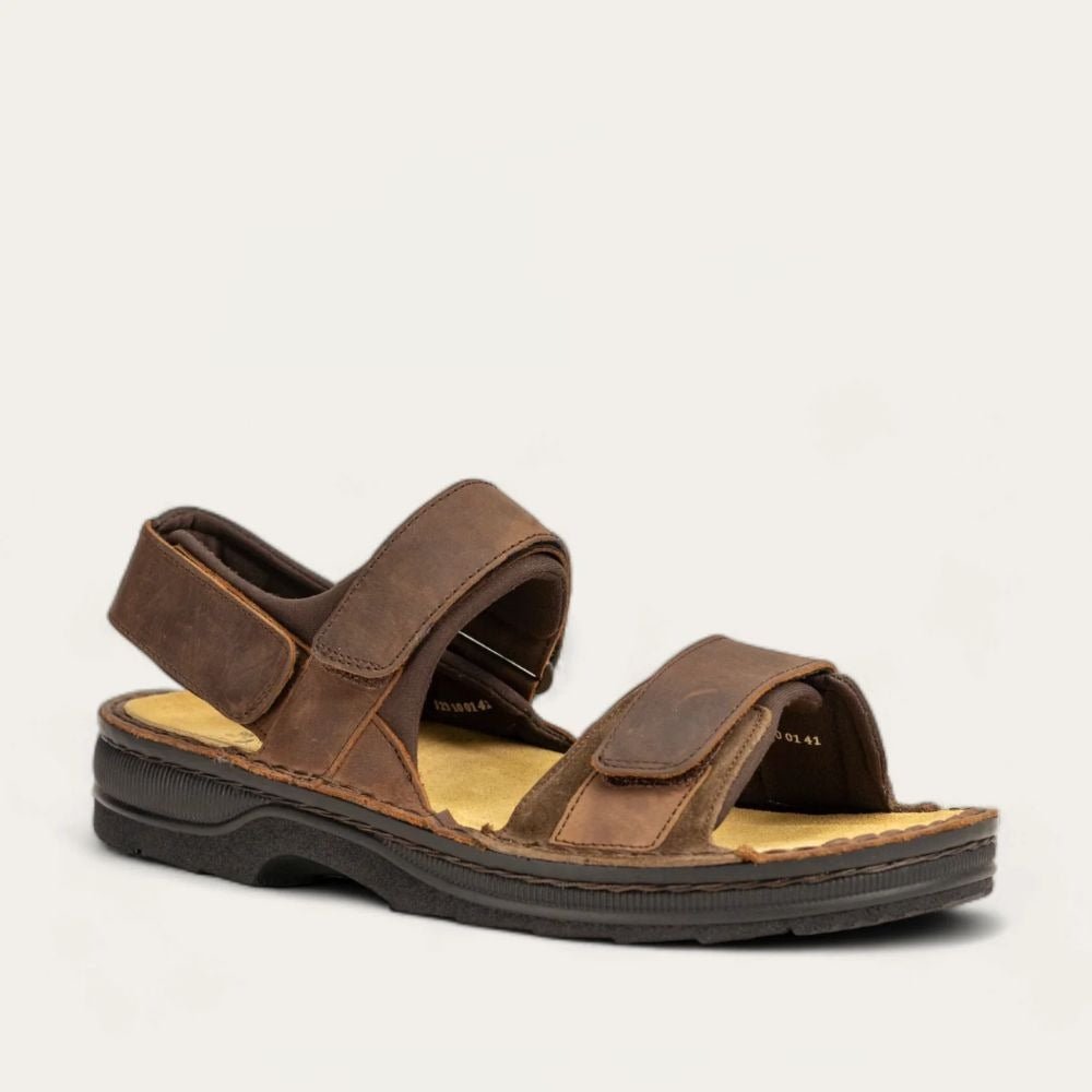 Arthur | Men | Leather/Suede | Crazy Horse/Hash - sandals - Naot
