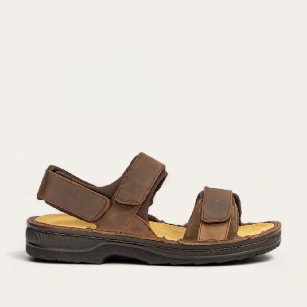 Arthur | Men | Leather/Suede | Crazy Horse/Hash - sandals - Naot
