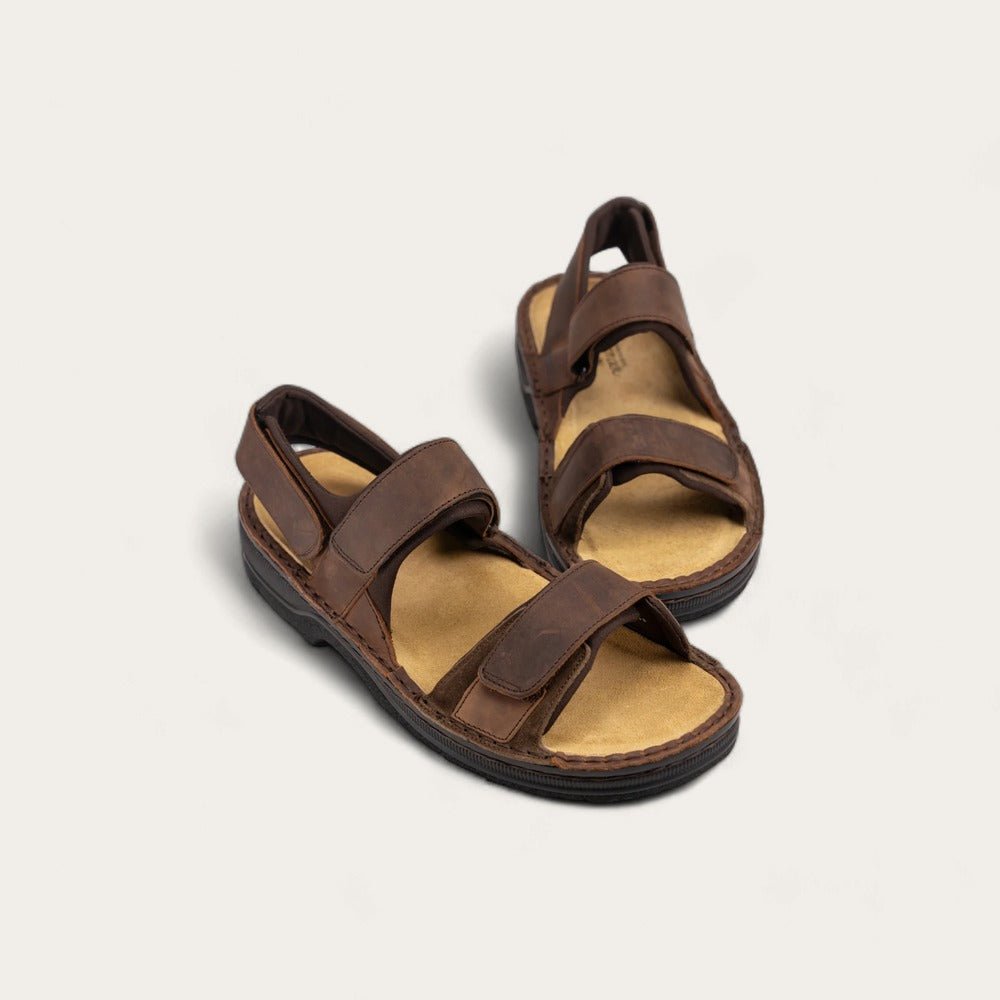 Arthur | Men | Leather/Suede | Crazy Horse/Hash - sandals - Naot