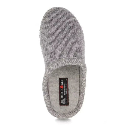 AS De Punto | Wool | Silver Grey - Slipper - Haflinger