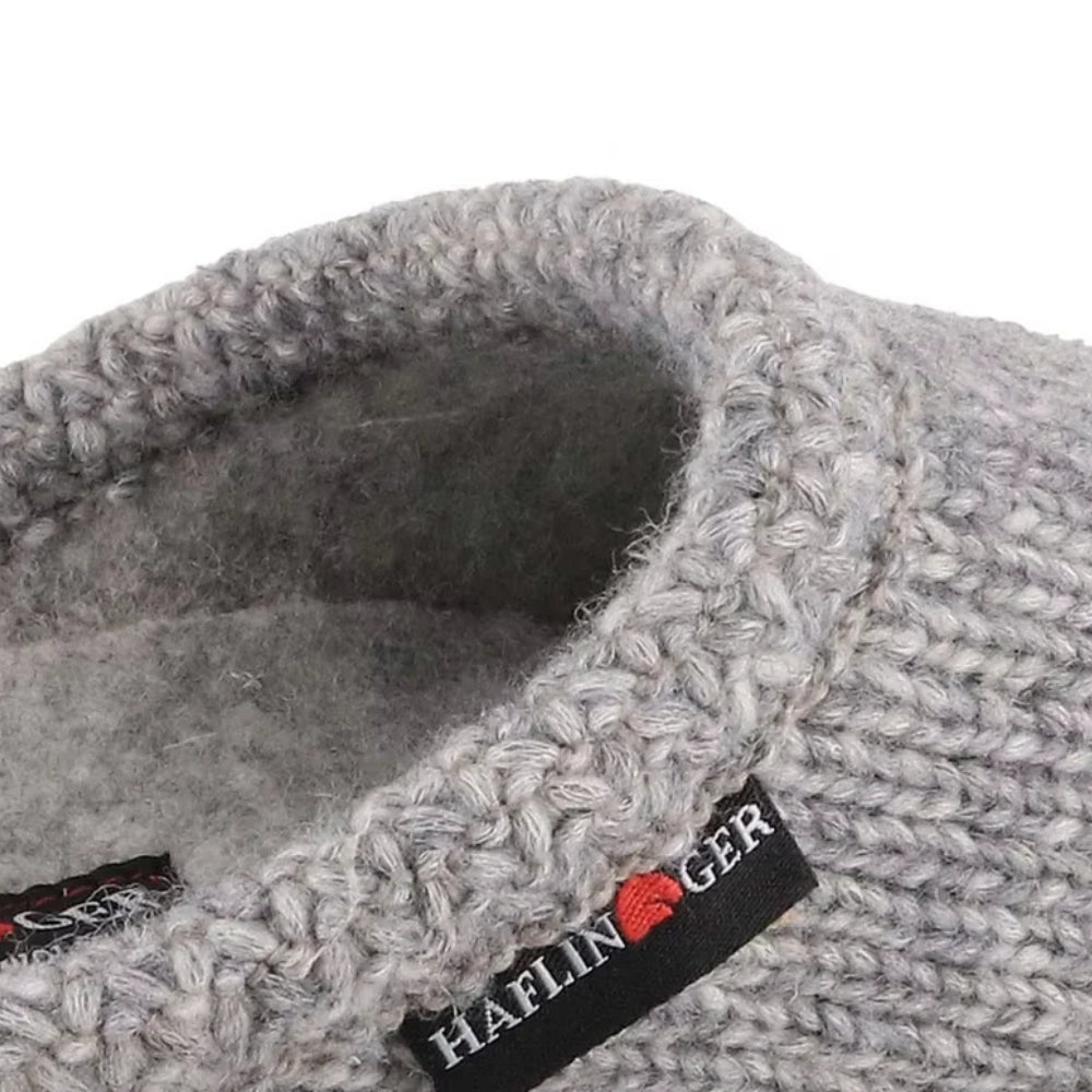 AS De Punto | Wool | Silver Grey - Slipper - Haflinger