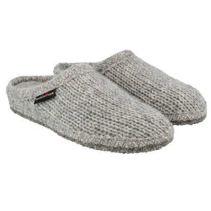 AS De Punto | Wool | Silver Grey - Slipper - Haflinger