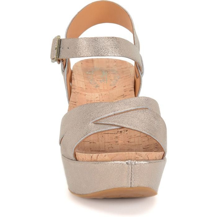 Ava 2.0 | Metallic Leather | Soft Gold - Wedge - Kork-Ease