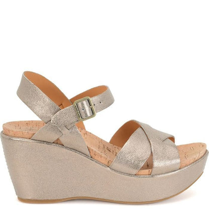 Ava 2.0 | Metallic Leather | Soft Gold - Wedge - Kork-Ease