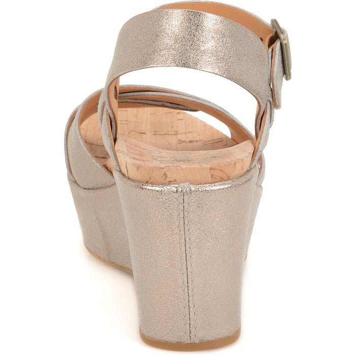 Ava 2.0 | Metallic Leather | Soft Gold - Wedge - Kork-Ease