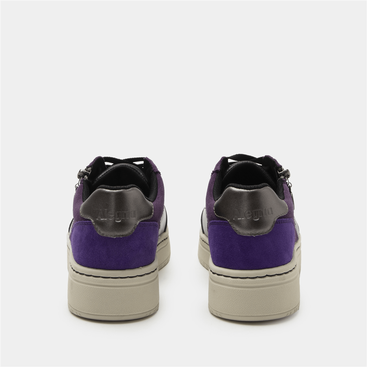 Averie | Suede/Vegan Leather | Black/Purple - Shoe - Alegria