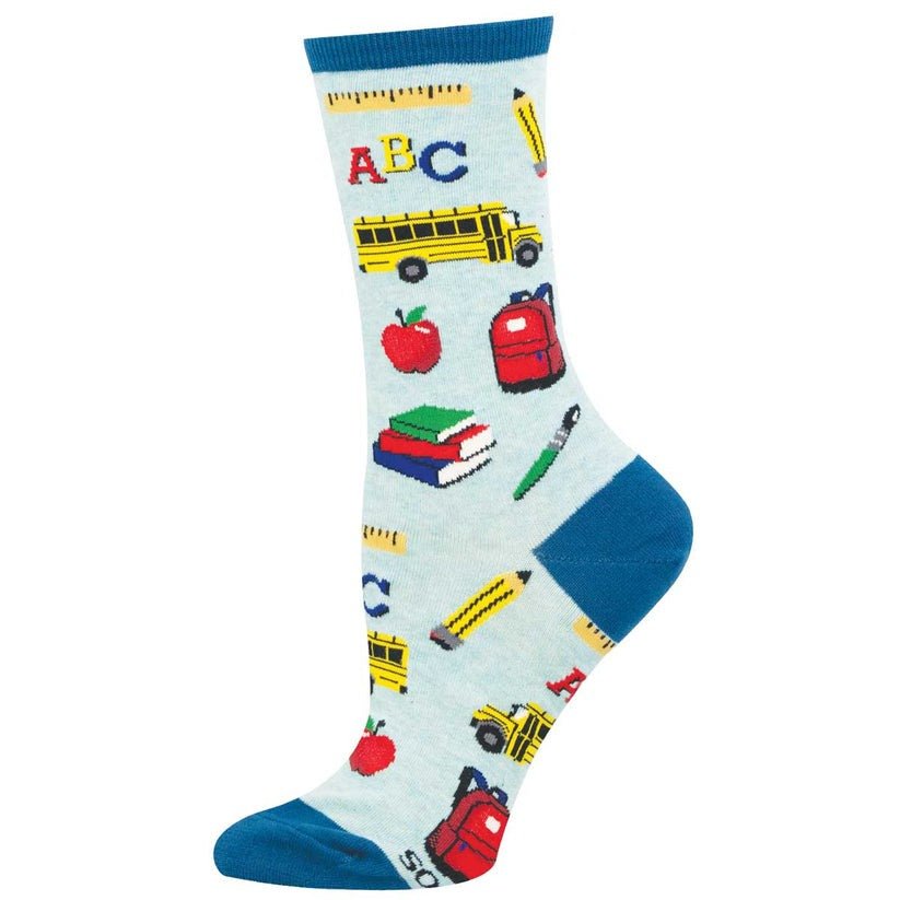 Back To School | Women | Blue Heather - socks - Socksmith