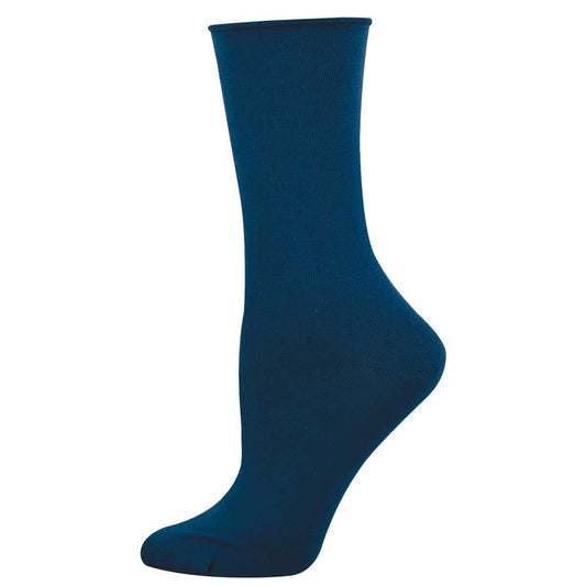 Bamboo Comfort Solid Socks | Women | Blue - socks - Socksmith