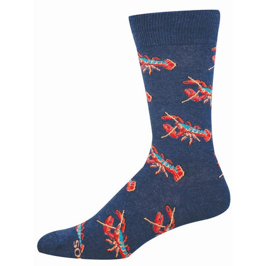Be My Maine Lobster | Men | Navy Heather - socks - Socksmith