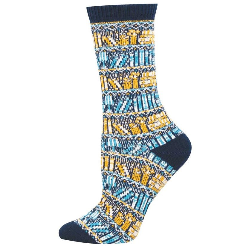 Bedtime Stories | Women | Navy - socks - Socksmith