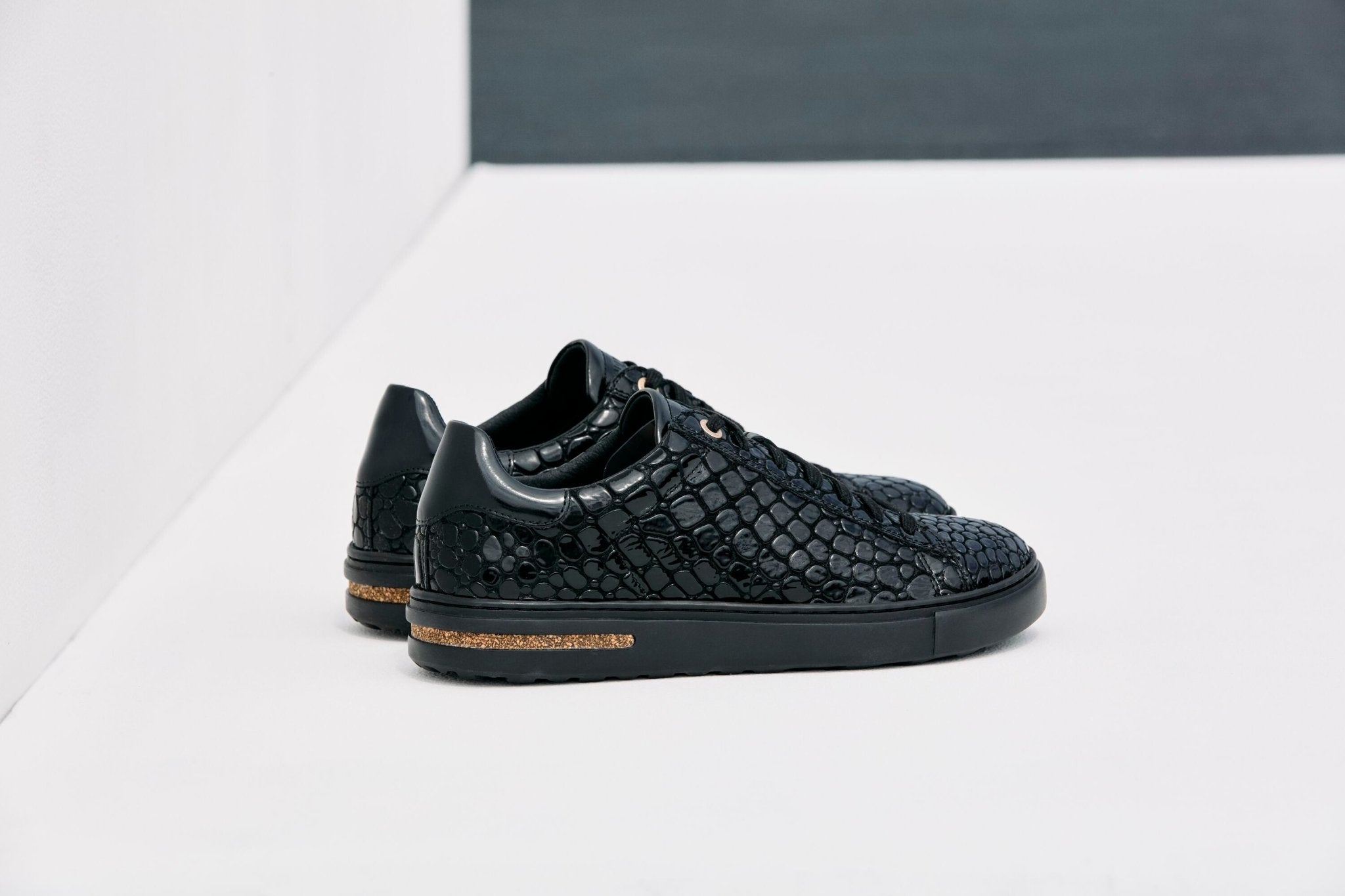 Bend Low | High Shine Patent Leather | Black Croc