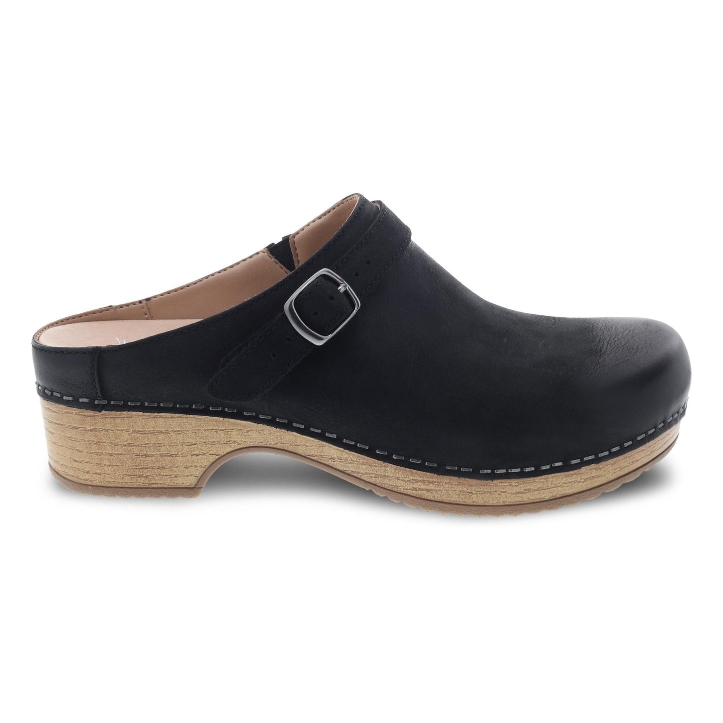 Berry | Burnished Nubuck | Black - clog - Dansko