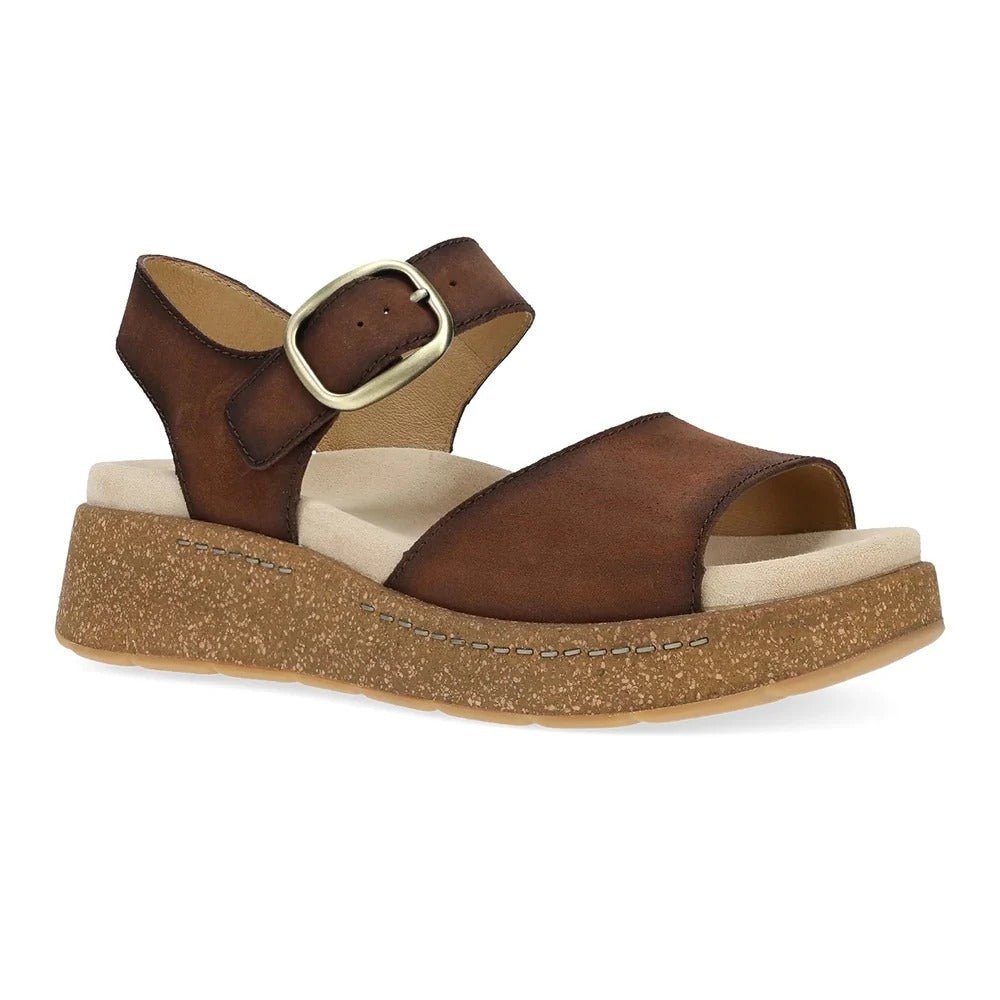 Bianca | Burnished Suede | Brown - Sandals - Dansko