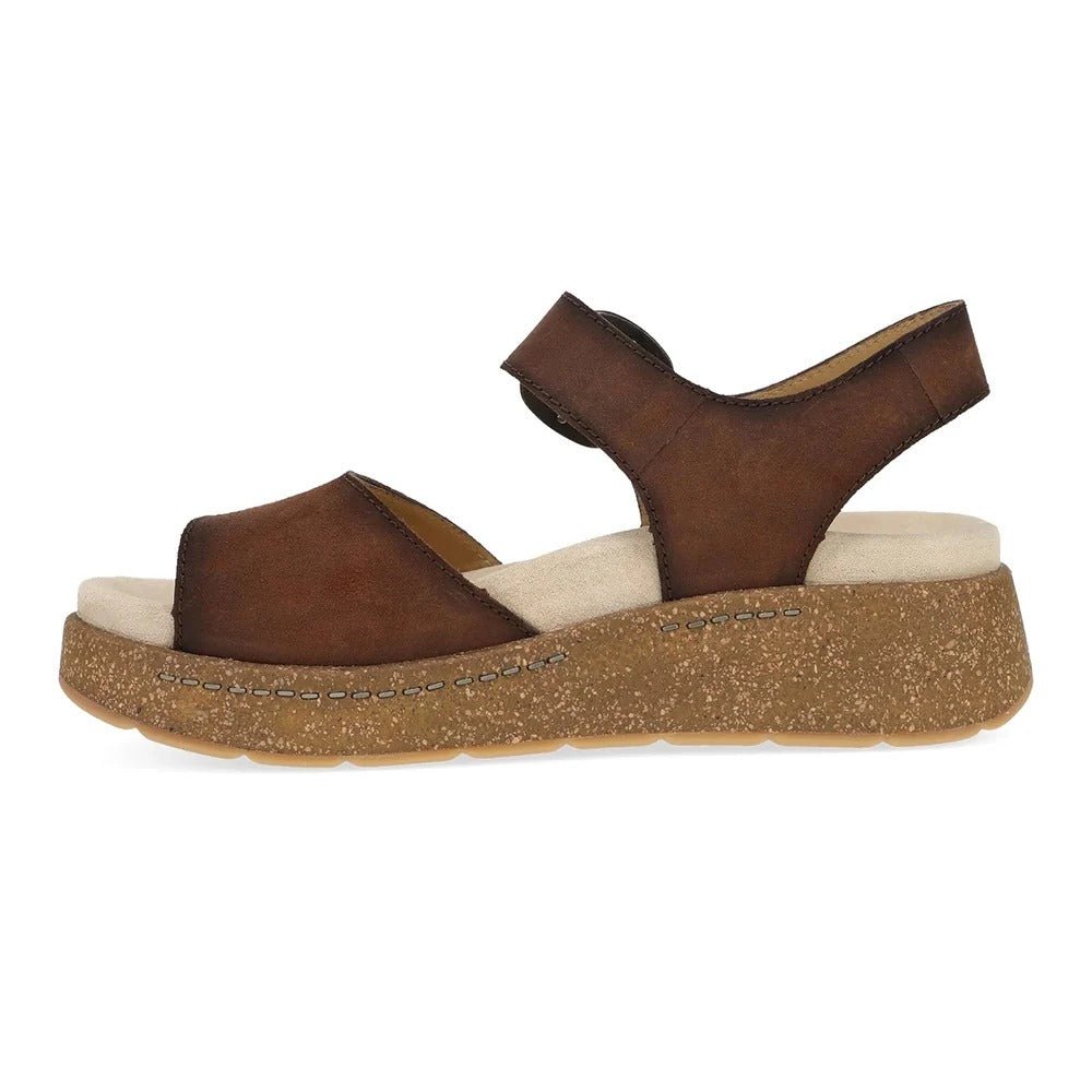 Bianca | Burnished Suede | Brown - Sandals - Dansko