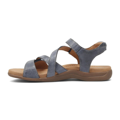 Big Time | Leather | Dark Blue - sandals - Taos