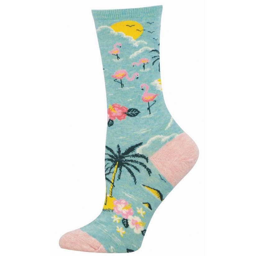Birds Eye View | Women | Blue Heather - socks - Socksmith