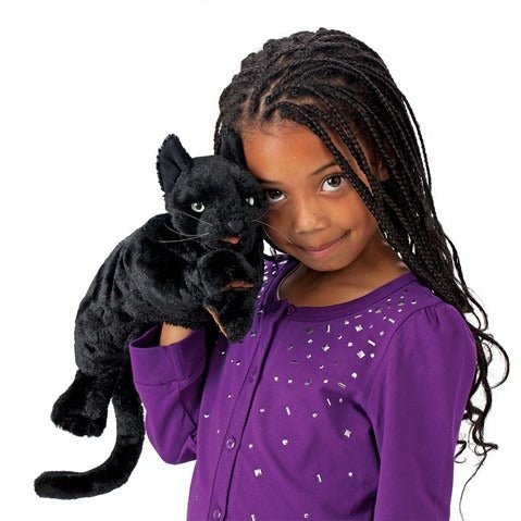 Black Cat Puppet - TOY - FOLKMANIS