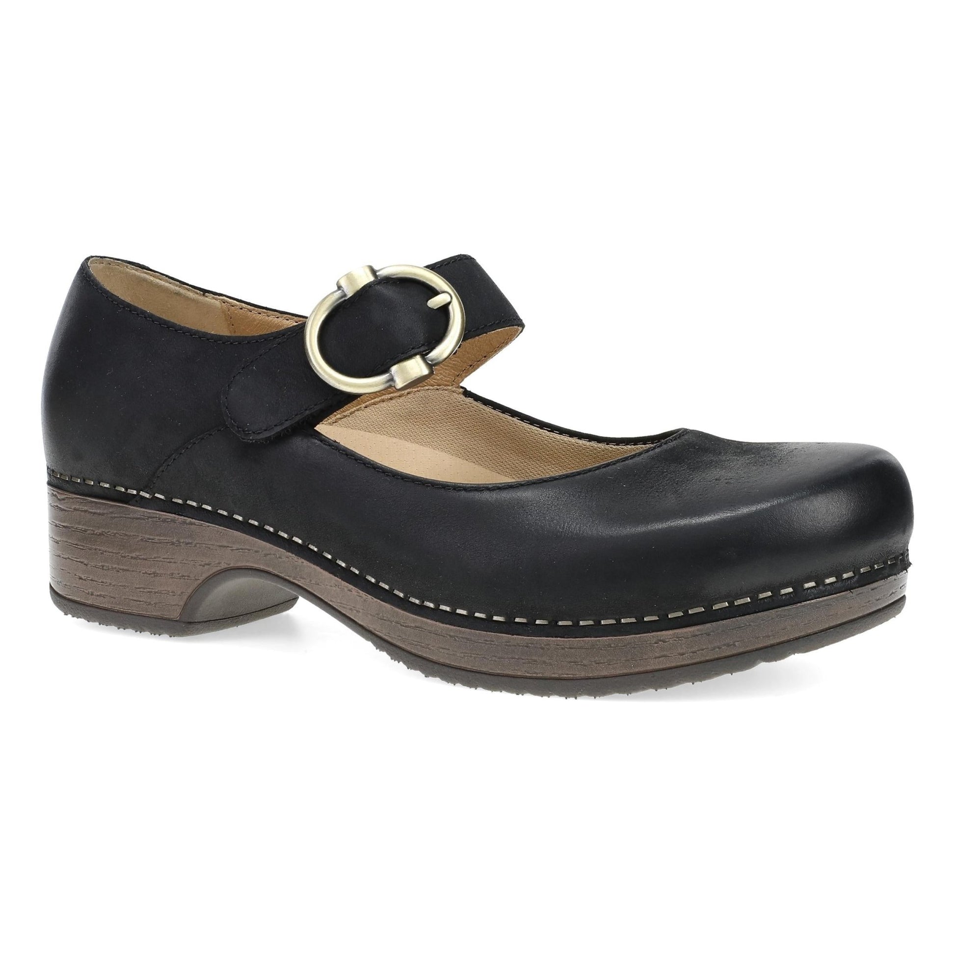 Bonny Mary Jane | Leather | Black - clog - Dansko