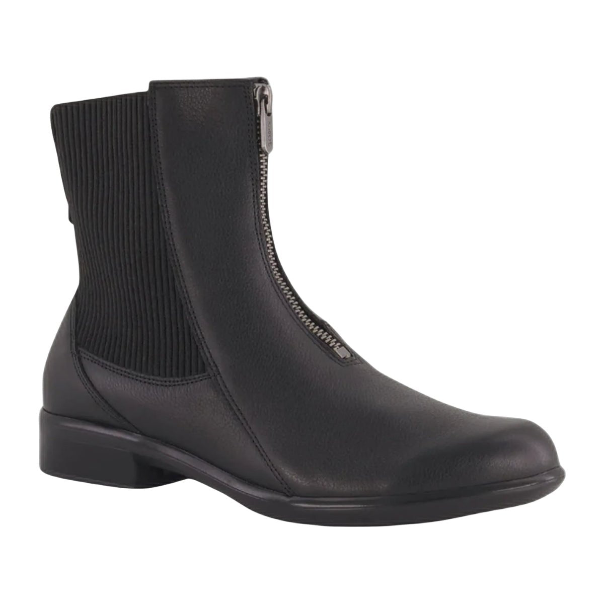 Bora | Leather | Soft Black - Boot - Naot