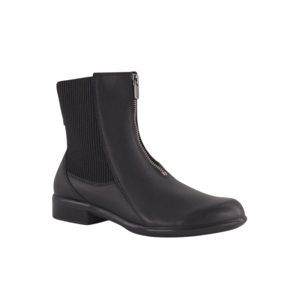 Bora | Leather | Soft Black - Boot - Naot