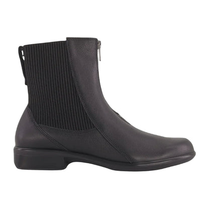 Bora | Leather | Soft Black - Boot - Naot