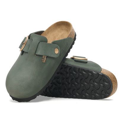 Boston Big Buckle | Nubuck | Thyme - Clog - Birkenstock